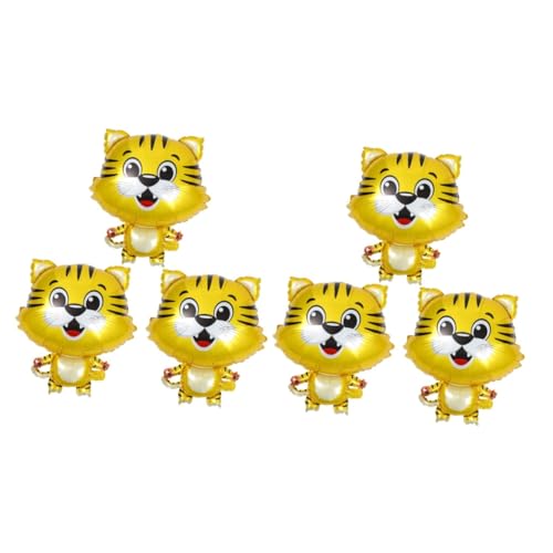 BESPORTBLE 6 Stck Tiger Folienballons Geburtstag Party Dekoration Bunte Tierform Luftballons für Kinderfest Festival Sichere Aluminiumfolie Leuchtende Farben für Festliche BESPORTBLE 6 Stck Tiger Folienballons Geburtstag Party Dekoration Bunte Tierform Luftballons für Kinderfest Festival Sichere Aluminiumfolie Leuchtende Farben für Festliche von BESPORTBLE