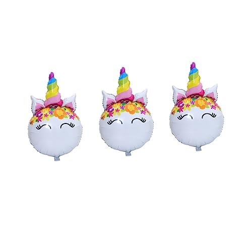 BESPORTBLE 6 Stück Einhorn Luftballons Bunte Party Deko Geburtstagsfeier Fantasie Ballons für Zuhause Kindergarten Nursery von BESPORTBLE