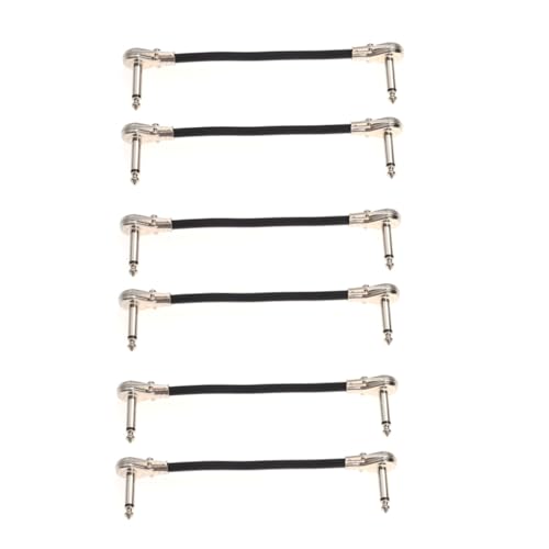 BESPORTBLE 6 Stück Instrumentenkabel mit Geradem zu Abgewinkeltem Stecker Doppelt Geschirmt Sauerstofffreiem Kupfer Geräuscharm für Gitarre Bass Keyboard Effektpedale BESPORTBLE 6 Stück Instrumentenkabel mit Geradem zu Abgewinkeltem Stecker Doppelt Geschirmt Sauerstofffreiem Kupfer Geräuscharm für Gitarre Bass Keyboard Effektpedale von BESPORTBLE