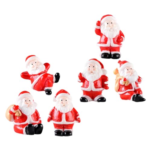 BESPORTBLE 6 Stück Miniatur Weihnachtsfiguren Set Schneemann und Weihnachtsmann Ornamente Charmante Deko für Winterliche Landschaften für Festliche Tischdekoration BESPORTBLE 6 Stück Miniatur Weihnachtsfiguren Set Schneemann und Weihnachtsmann Ornamente Charmante Deko für Winterliche Landschaften für Festliche Tischdekoration von BESPORTBLE