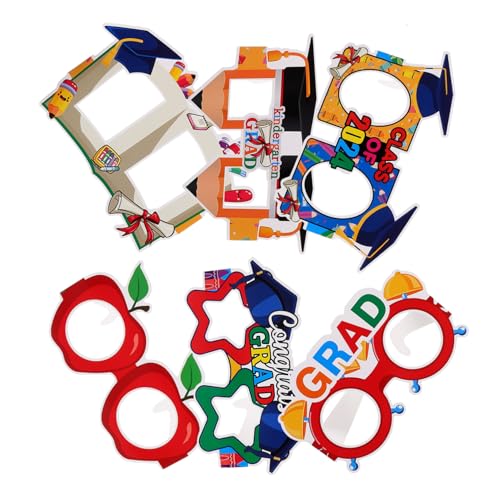BESPORTBLE 6 Stück Papiergeglass für Kindergarten Abschlussfeier Lustige Fotorequisiten für Graduierung Accessoires für Abschlussfeiern und Partys BESPORTBLE 6 Stück Papiergeglass für Kindergarten Abschlussfeier Lustige Fotorequisiten für Graduierung Accessoires für Abschlussfeiern und Partys von BESPORTBLE