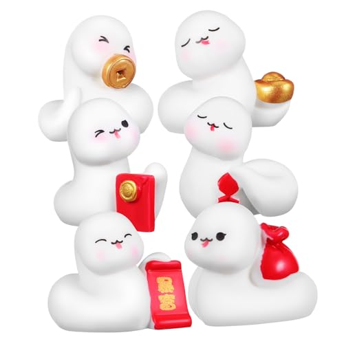 BESPORTBLE 6 Stück Süße Schlangenfiguren Miniatur Harzschlangen für Frühlingsfest Chinesisches Neujahr Deko für Zuhause und Auto Dashboard BESPORTBLE 6 Stück Süße Schlangenfiguren Miniatur Harzschlangen für Frühlingsfest Chinesisches Neujahr Deko für Zuhause und Auto Dashboard von BESPORTBLE