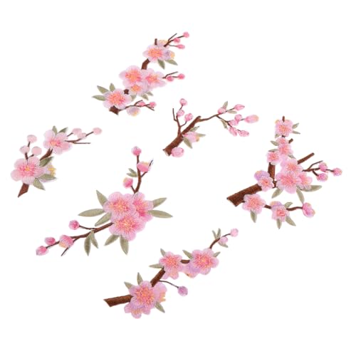 BESPORTBLE 6 Stück Teiliges Bestickte Blumen-patches mit Eisen Aufbügelbar und Selbstklebend Langlebige Blumenstickerei für Kleidung Taschen Hüte DIY Reparatur und Dekoration von BESPORTBLE