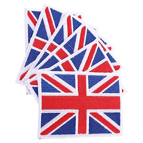 BESPORTBLE 6 Stück Teiliges Bestickter Nationalflaggen Stoffaufnäher Bunte Applikationen zum Reparieren und Verzieren von Kleidung Hüten Taschen Jeans für DIY und Geschenkideen von BESPORTBLE