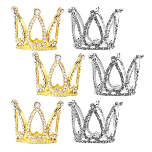 BESPORTBLE 6 Stück Teiliges Cake Topper Kronen aus Metall Langlebige Geburtstagskrone und Tortendeko Funkelnde Tiara in Gold Silber Stilvolle Party und Hochzeitsdekoration BESPORTBLE 6 Stück Teiliges Cake Topper Kronen aus Metall Langlebige Geburtstagskrone und Tortendeko Funkelnde Tiara in Gold Silber Stilvolle Party und Hochzeitsdekoration von BESPORTBLE