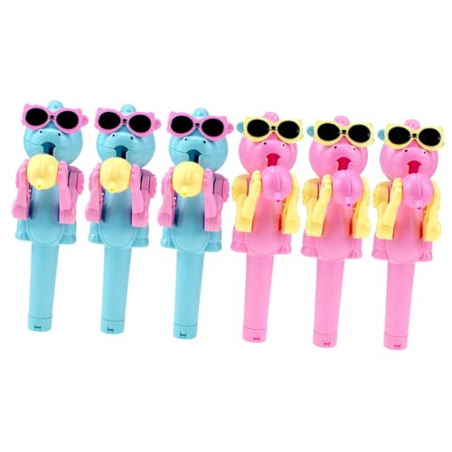 BESPORTBLE 6 Stück Teiliges Lutscherhalter Dinosaurier Roboter Design Kreative Candy Toy Aufbewahrung Bunte Lollipop Halter für Partyspaß Robustes Kunststoffmaterial Lustiges für Freunde von BESPORTBLE