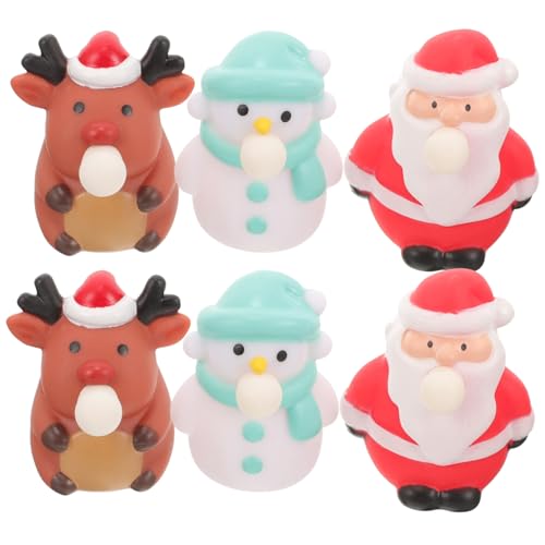 BESPORTBLE 6 Stück Teiliges Weihnachts-Squeeze TPR mit Santa Schneemann und Rentier Strapazierfähige Stressabbau-Figuren Weihnachts-mitgebsel für Partyspaß und Geschenkideen BESPORTBLE 6 Stück Teiliges Weihnachts-Squeeze TPR mit Santa Schneemann und Rentier Strapazierfähige Stressabbau-Figuren Weihnachts-mitgebsel für Partyspaß und Geschenkideen von BESPORTBLE
