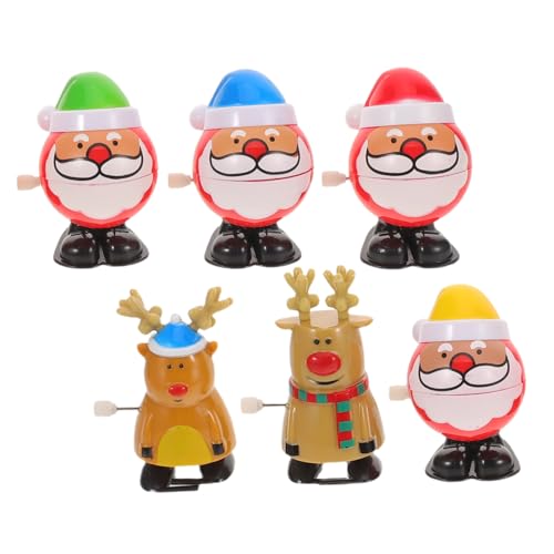 BESPORTBLE 6 Stück Weihnachtsaufziehspielzeug mit Schneemann und Rentier Langlebiges Kunststoff-Wind-up Bewegliche Gelenke Party-mitgebsel und Geschenkfüllung BESPORTBLE 6 Stück Weihnachtsaufziehspielzeug mit Schneemann und Rentier Langlebiges Kunststoff-Wind-up Bewegliche Gelenke Party-mitgebsel und Geschenkfüllung von BESPORTBLE