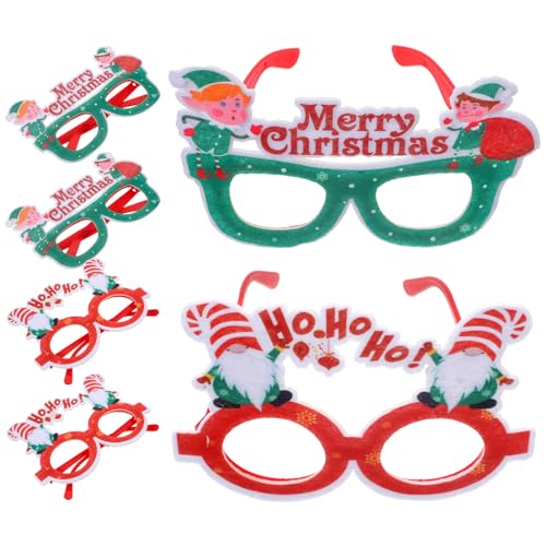 BESPORTBLE 6 Stück Weihnachtsbrillen Teilig Lustige Party Dekoration mit Santa und Elfen Design für Kinderfeiern Vielseitige Weihnachtsdeko und Foto Requisiten BESPORTBLE 6 Stück Weihnachtsbrillen Teilig Lustige Party Dekoration mit Santa und Elfen Design für Kinderfeiern Vielseitige Weihnachtsdeko und Foto Requisiten von BESPORTBLE