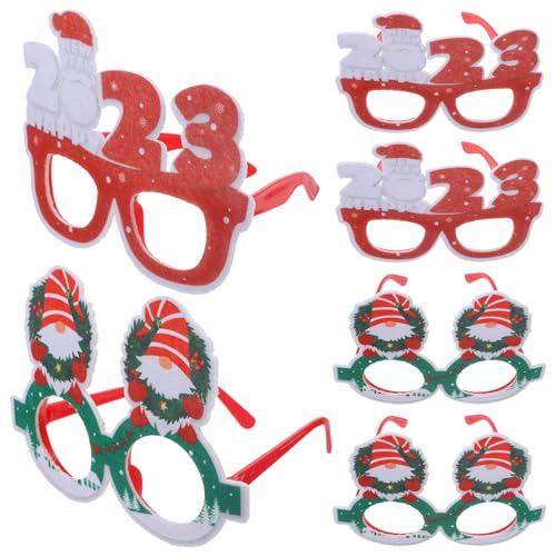 BESPORTBLE 6 Stück Weihnachtsbrillen für Cartoon Party Dekoration Fotorequisiten für Festliche Anlässe Neujahr Weihnachtskranz Design BESPORTBLE 6 Stück Weihnachtsbrillen für Cartoon Party Dekoration Fotorequisiten für Festliche Anlässe Neujahr Weihnachtskranz Design von BESPORTBLE
