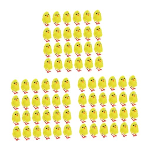 BESPORTBLE 60 Stück Mini Flauschige Osterküken – Bunte Plüsch Figuren Für Osterdekoration - Tischdeko Und Gartenpartys – Perfekt Für Festliche Anlässe Und Kreative Bastelideen von BESPORTBLE