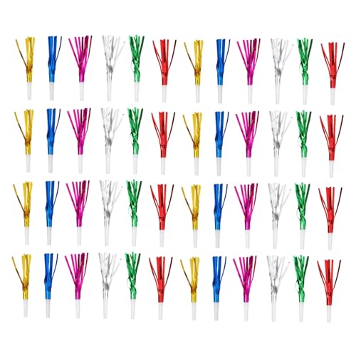 BESPORTBLE 60 Stück Pfeifenspielzeug für Silvesterpartygebläse Krachmacher pfeift Pflicht lustige Party Pfeifen für die Party Krachmacher für Plastik von BESPORTBLE