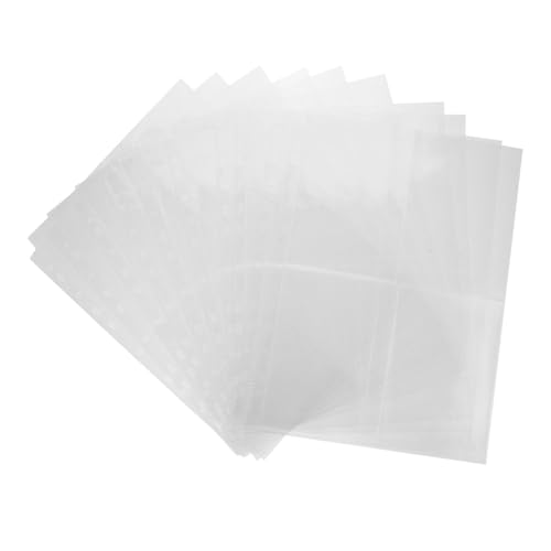 BESPORTBLE 60 Stück Postkartenhüllen Klarsichthüllen für Fotos Doppelseitige mit Fächern Transparente PVC Einlagen für Umfangreiche Aufbewahrung von Postkarten und Fotokarten von BESPORTBLE