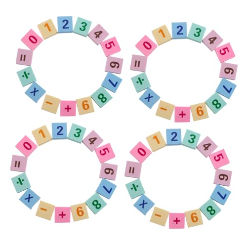 BESPORTBLE 60 Stück Radierer für Sauberes Löschen Lernspiel Mathematik Zahlenmuster Klassenzimmer Preise Party Favor Kreative Unterrichtshilfen Boxen Á von BESPORTBLE