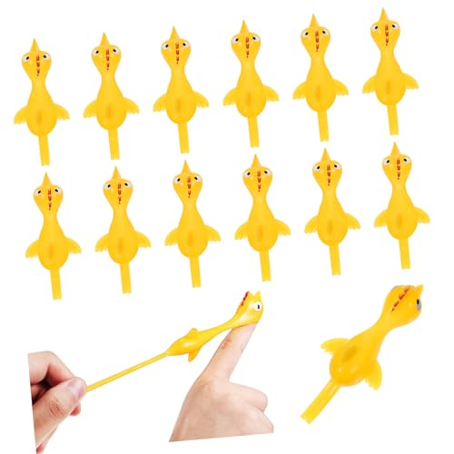 BESPORTBLE 60 Stück Teiliges Finger Gummi Huhn Wurfspiel Stressabbau Partygeschenk Lustiges Finger Chick für Erwachsene Vielseitig Einsetzbar Langlebig und Leicht zu Reinigen von BESPORTBLE