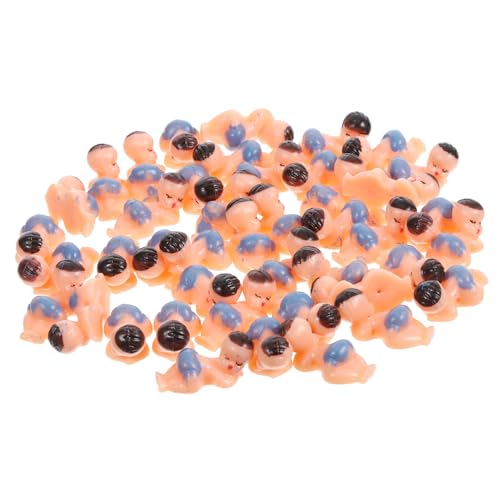 BESPORTBLE 60 Stück Teiliges Mini Babyfiguren aus Kunststoff Kleine Junge Mädchen Puppen für Shower Partydeko Süße Tischdekorationen und Mitgebsel für Neugeborene Jungen und Mädchen von BESPORTBLE
