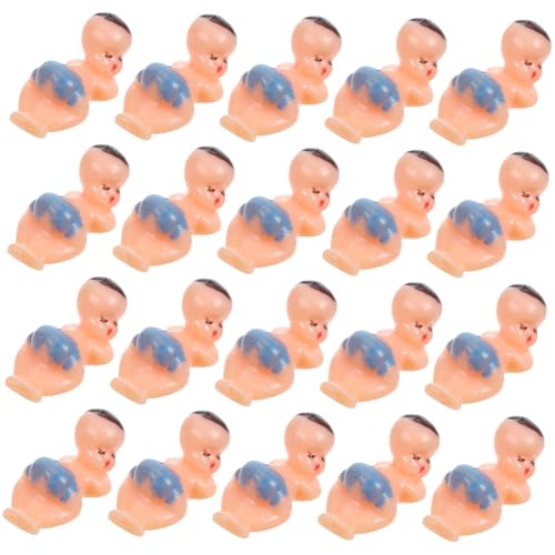 BESPORTBLE 60 Stück Teiliges Mini Kunststoff Realistische Kleine Schlafbabys Dekoratives für Shower Handliche Miniaturfiguren für Festliche Dekoration und Geschenke von BESPORTBLE