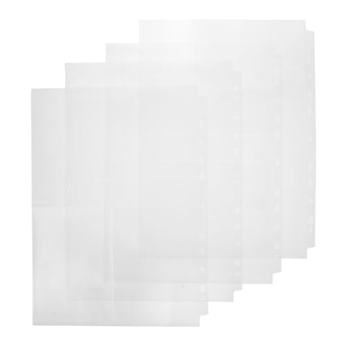 BESPORTBLE 60 Stück Teiliges Nachfüllseiten mit Transparenten PVC Hüllen Fächer pro Seite Doppelseitige Fotohüllen für Familienfotos Klare Schutzfolien von BESPORTBLE
