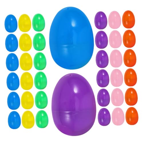 BESPORTBLE 60Stücke Bunte Befüllbare Ostereier aus Plastik Realistische Plastikeier für Dekoration Leicht zu Befüllen für Osterfeiern und Familienfeiern Lebendige Farben und Vielseitig BESPORTBLE 60Stücke Bunte Befüllbare Ostereier aus Plastik Realistische Plastikeier für Dekoration Leicht zu Befüllen für Osterfeiern und Familienfeiern Lebendige Farben und Vielseitig von BESPORTBLE