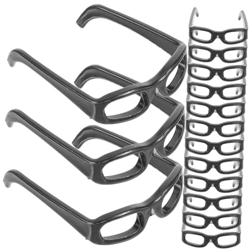 BESPORTBLE 60Stücke Mini Sonnenbrillen Für Puppen Schwarz Puppenzubehör Für Kreative Und Rollenspiele Brillen Requisiten Für Puppenliebhaber Und Bastelprojekte von BESPORTBLE