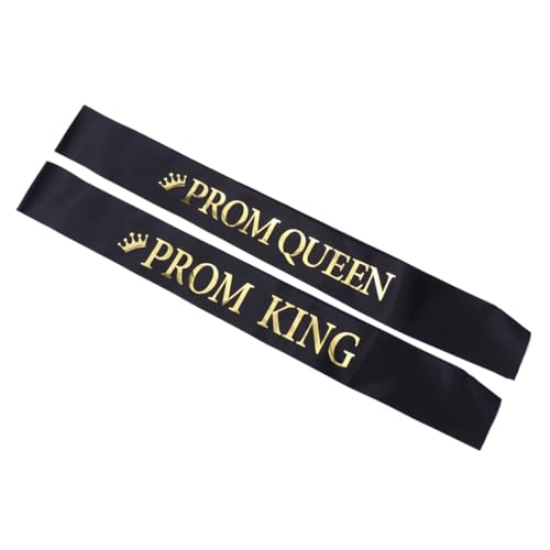 BESPORTBLE 6Stücke Abschlussfeier Zubehör Schultergurt Für Prom Queen Und King Zufällige Farben Band Für Graduierung Langlebig Für Fotos Und Erinnerungen von BESPORTBLE