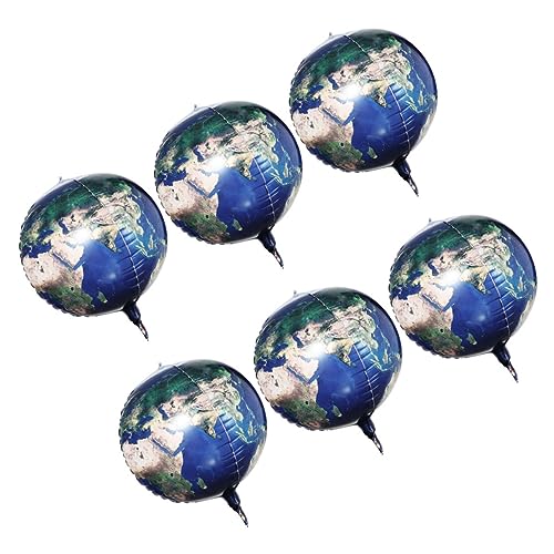 BESPORTBLE 6Stücke Erde Luftballons aus Aluminiumfolie Planet Themenballons für Weltraum und Wissenschaftspartys Dekorative Partyballons für Fröhliche Feiern BESPORTBLE 6Stücke Erde Luftballons aus Aluminiumfolie Planet Themenballons für Weltraum und Wissenschaftspartys Dekorative Partyballons für Fröhliche Feiern von BESPORTBLE