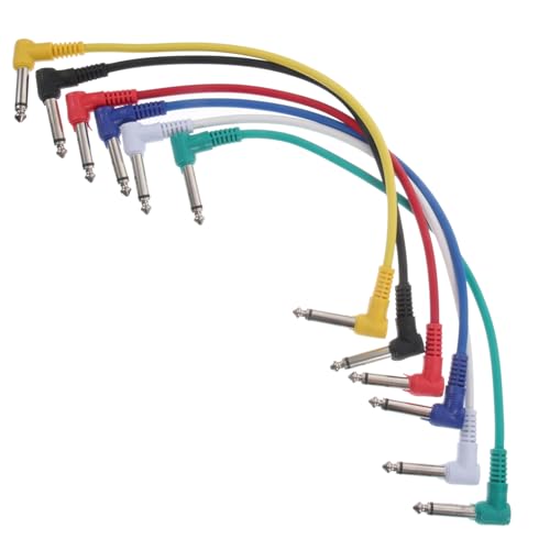 BESPORTBLE 6Stücke Gitarrenpatchkabel Männlich Bis Männlich Rechtwinklig Für Gitarre Und Effekte Farblich Gemischt Für Audioverbindungen BESPORTBLE 6Stücke Gitarrenpatchkabel Männlich Bis Männlich Rechtwinklig Für Gitarre Und Effekte Farblich Gemischt Für Audioverbindungen von BESPORTBLE