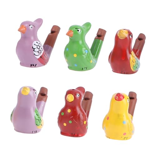 BESPORTBLE 6Stücke Keramische Wasservogel Pfeifen Spielzeugpfeifen für Kreatives Wasservogel Zufällige Designs Partys und von BESPORTBLE