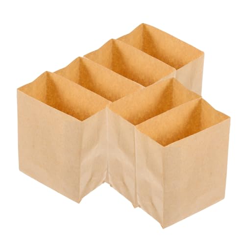 BESPORTBLE 6Stücke Papiertüten für Puppenhaus und DIY Projekte Hochwertige Verpackung für Mini Kekse und Dekoration für Wohnzimmer und Bäckerei von BESPORTBLE