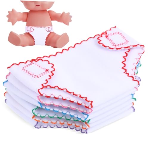 BESPORTBLE 6Stücke Puppen DIY Puppen Kleidung Zubehör Stoffwindeln Für Puppen Und Kleine Puppenmamas von BESPORTBLE