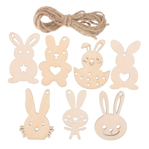 BESPORTBLE 7 Stück Teiliges Diy Holz Osterhasen Anhänger Handbemalbare Holzscheiben für Ostern Vielseitige Deko zum Aufhängen für Wände Türen und Fenster für Osterpartys und Kreative BESPORTBLE 7 Stück Teiliges Diy Holz Osterhasen Anhänger Handbemalbare Holzscheiben für Ostern Vielseitige Deko zum Aufhängen für Wände Türen und Fenster für Osterpartys und Kreative von BESPORTBLE