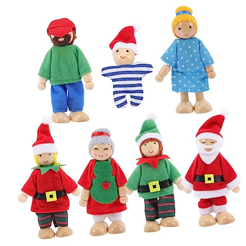 BESPORTBLE 7 Stück Teiliges Holzpuppenfamilien Bewegliche Mini Holzfiguren Spielhaus Puppenhaus Kreatives Familienspiel für Sicheres Material Geschenkidee BESPORTBLE 7 Stück Teiliges Holzpuppenfamilien Bewegliche Mini Holzfiguren Spielhaus Puppenhaus Kreatives Familienspiel für Sicheres Material Geschenkidee von BESPORTBLE