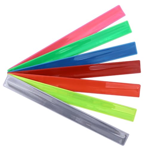 BESPORTBLE 7 Stück Teiliges Leuchtendes Pvc slap armband Langlebiges Partyzubehör für Gemischt Spaßiges Nachtlicht armband für Fasching und Feiern Zufällige Farbe Zufällige Farbe von BESPORTBLE