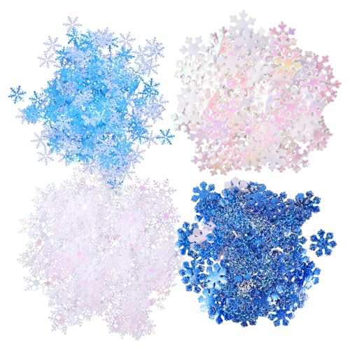 BESPORTBLE 700Pcs Lustige Kleine Schneeflocke Konfetti Weihnachten Konfetti Kreative Konfetti für Hochzeitsfeier Festival von BESPORTBLE