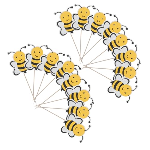 BESPORTBLE 72 Stück Teiliges Bienen Cupcake Deko Stabile und Sichere Kuchenornamente Einfache Anwendung für Geburtstag Shower und Party Ausreichend für Viele Desserts BESPORTBLE 72 Stück Teiliges Bienen Cupcake Deko Stabile und Sichere Kuchenornamente Einfache Anwendung für Geburtstag Shower und Party Ausreichend für Viele Desserts von BESPORTBLE