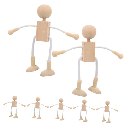 BESPORTBLE 7Stücke Teiliges DIY Holzpuppen Unvollendete Holzfiguren für Kreative Bastelarbeiten und Malprojekte Fördert Fantasie und Praktische Fähigkeiten für Familienaktivitäten BESPORTBLE 7Stücke Teiliges DIY Holzpuppen Unvollendete Holzfiguren für Kreative Bastelarbeiten und Malprojekte Fördert Fantasie und Praktische Fähigkeiten für Familienaktivitäten von BESPORTBLE