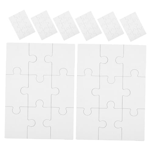 BESPORTBLE 8 Blatt Blanko Holzpuzzle Sublimations puzzleteile für Thermotransfer DIY Basteln Stabile Glatte Oberfläche als und Dekoration von BESPORTBLE