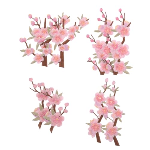 BESPORTBLE 8 Stück Teiliges Bestickte Blumen-patches Blossom Applikationen zum Aufnähen Dekorative Stickerei für Kleidung Jeans Rucksäcke Kleider Diy-textil-zubehör Einfach Anzubringen von BESPORTBLE