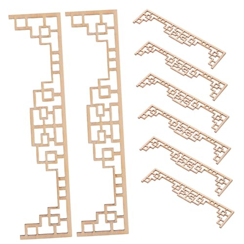 BESPORTBLE 8 Stück Teiliges Chinesisches Miniatur Hausbildschirm aus Unbehandeltem Holz Vielseitig für DIY Kunstprojekte Kompatibel mit Puppenhausdekoration Fördert Kreative Gestaltung und BESPORTBLE 8 Stück Teiliges Chinesisches Miniatur Hausbildschirm aus Unbehandeltem Holz Vielseitig für DIY Kunstprojekte Kompatibel mit Puppenhausdekoration Fördert Kreative Gestaltung und von BESPORTBLE