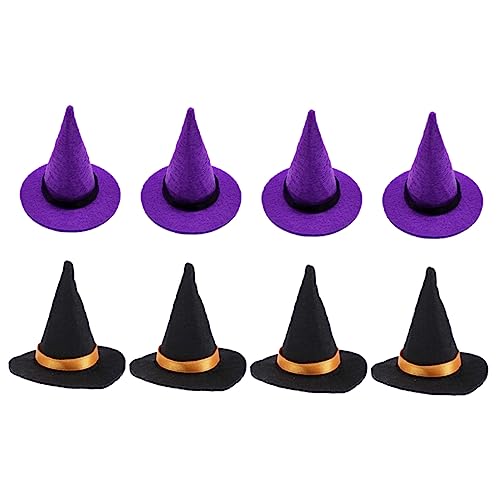 BESPORTBLE 8 Stück Teiliges Mini Hexenhut aus Filz Dekorative Halloween Puppenhüte Schwarz und Vielseitige Foto Requisiten und DIY Partydekoration BESPORTBLE 8 Stück Teiliges Mini Hexenhut aus Filz Dekorative Halloween Puppenhüte Schwarz und Vielseitige Foto Requisiten und DIY Partydekoration von BESPORTBLE