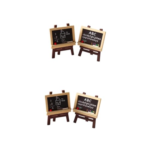 BESPORTBLE 8 Stück Teiliges Miniatur Holz Staffelei mit Kreidetafeln Puppenhaus Deko Robuste Staffeleien aus Holz Langlebig Kindgerecht für Micro Landschaft und Modellbau von BESPORTBLE