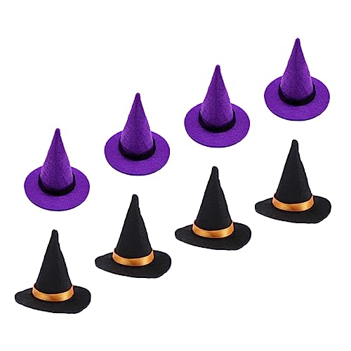 BESPORTBLE 8 Stück Teiliges Set Mini Hexenhüte Dekorative Puppenhüte für Halloween DIY Fotografie und Partybedarf Leicht und Sicher aus Hochwertigem Filz Gefertigt für Haustiere BESPORTBLE 8 Stück Teiliges Set Mini Hexenhüte Dekorative Puppenhüte für Halloween DIY Fotografie und Partybedarf Leicht und Sicher aus Hochwertigem Filz Gefertigt für Haustiere von BESPORTBLE