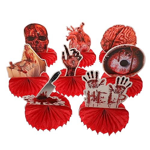 BESPORTBLE 8Stücke Creepy Bloody Honeycomb Decorations for Halloween Party Supplies Eye Catching Centerpieces for Spooky Atmosphere for Indoor and Outdoor Decor BESPORTBLE 8Stücke Creepy Bloody Honeycomb Decorations for Halloween Party Supplies Eye Catching Centerpieces for Spooky Atmosphere for Indoor and Outdoor Decor von BESPORTBLE