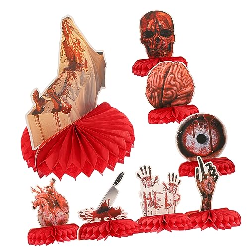 BESPORTBLE 8Stücke Halloween Honeycomb Centerpieces for Spooky Party Table Decor Random Styles for Home Halloween Celebrations BESPORTBLE 8Stücke Halloween Honeycomb Centerpieces for Spooky Party Table Decor Random Styles for Home Halloween Celebrations von BESPORTBLE