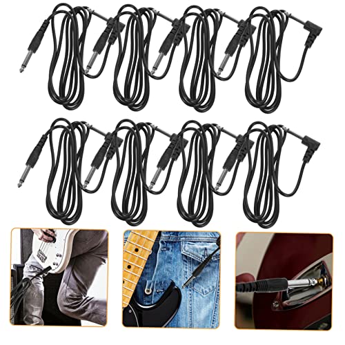 BESPORTBLE 8Stücke Teiliges Gitarrenkabel Professionelle Instrumentenkabel Für Gitarre Bass Mixer Und Lautsprecher Flexibles Kupferkabel Mit Isolation von BESPORTBLE