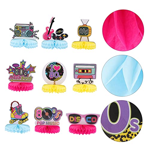 BESPORTBLE 9 Stück Teiliges Retro Jahre Party Dekorationsset aus Papier Langlebige Honeycomb Tischdekoration Stabile Party Deko für Mottofeiern und Partyfavors Kreative Disco Centerpieces BESPORTBLE 9 Stück Teiliges Retro Jahre Party Dekorationsset aus Papier Langlebige Honeycomb Tischdekoration Stabile Party Deko für Mottofeiern und Partyfavors Kreative Disco Centerpieces von BESPORTBLE