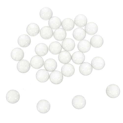 BESPORTBLE 90Stücke Glasperlen Glaskugeln Für Dekoration Basteln Und Aquarien Runde Murmeln Kieselsteine Zum Basteln Dekorative Glaskiesel von BESPORTBLE