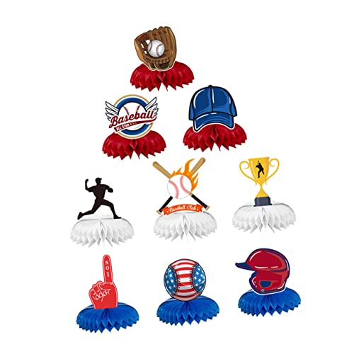 BESPORTBLE 9Stücke Baseball Waben Mittelstücke Tischdekoration Für Babyparty Und Geburtstagsfeier Sportliche Partydeko Für Jungen Wabenzentrum Für Festliche Anlässe BESPORTBLE 9Stücke Baseball Waben Mittelstücke Tischdekoration Für Babyparty Und Geburtstagsfeier Sportliche Partydeko Für Jungen Wabenzentrum Für Festliche Anlässe von BESPORTBLE