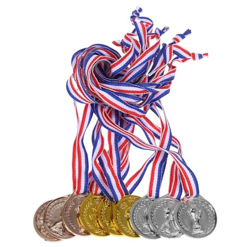 BESPORTBLE 9Stücke Medaillen Für Wettkampfmedaillen Für Sportveranstaltungen Und Dekoration Preise Für Schulwettkämpfe Und Sportfeste von BESPORTBLE