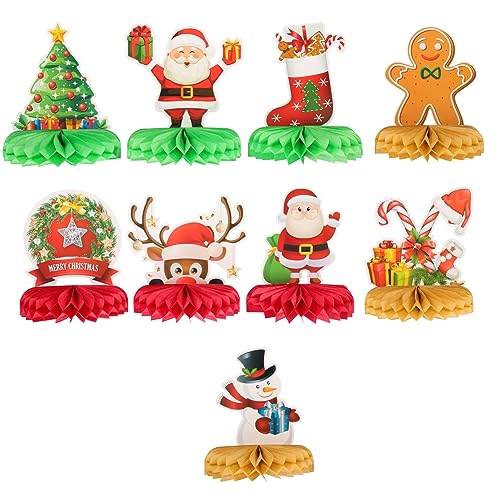 BESPORTBLE 9Stücke Teiliges Weihnachtskernstück Kreative Waben Dekoration für Partytisch Festliche Weihnachtsdeko für Innenräume Einfache Installation und Verarbeitung BESPORTBLE 9Stücke Teiliges Weihnachtskernstück Kreative Waben Dekoration für Partytisch Festliche Weihnachtsdeko für Innenräume Einfache Installation und Verarbeitung von BESPORTBLE